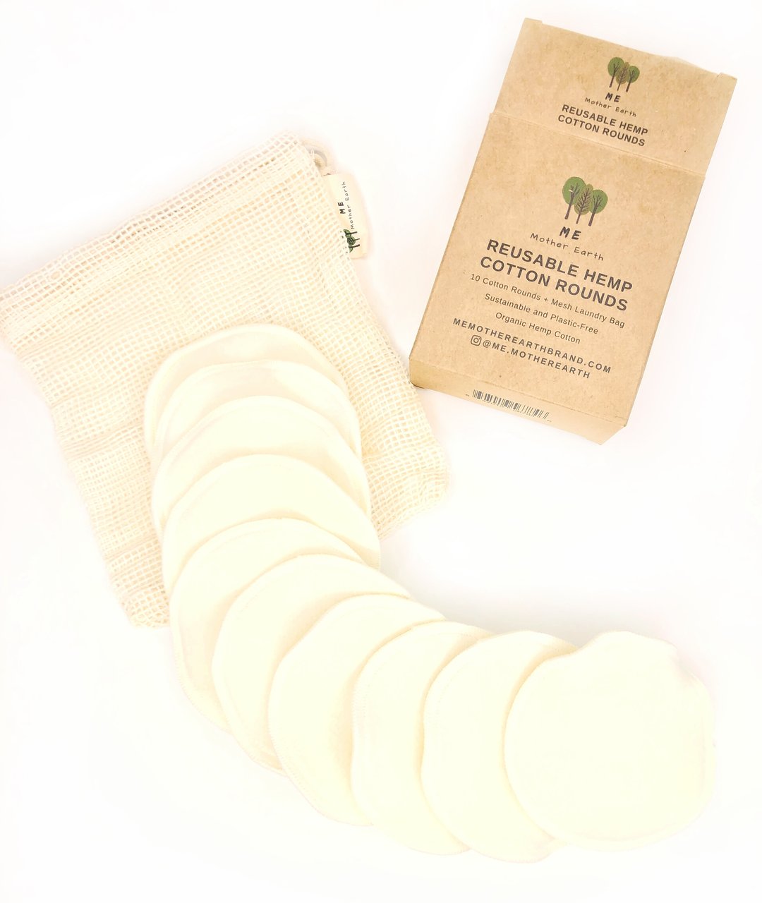 Reusable Hemp Cotton Rounds - AmethystFox